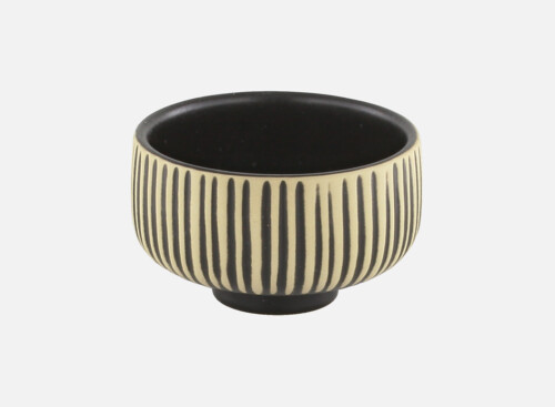 Schälchen rund Relief black/white 8cm/0.12l