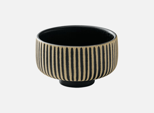 Schälchen rund Relief black/white 8cm/0.12l