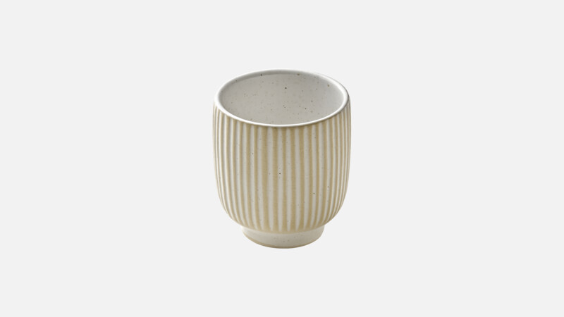 NARA - Cup embossed - Espresso cup weiß/white 0.10l
