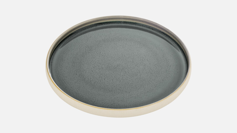 NARA - Plate flat round - Dessertplate grau/grey 21cm