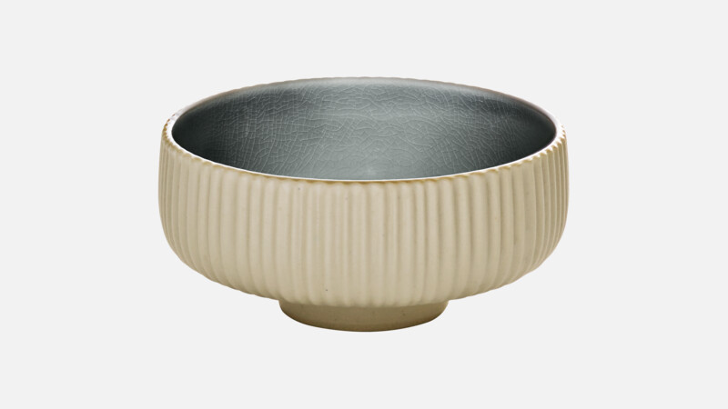 NARA - Schale rund Relief - grau/grey 12cm/0.33l