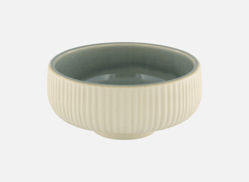 Schale rund Relief grau/grey 12cm/0.33l