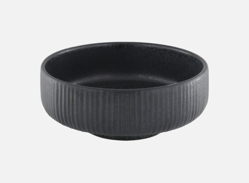 Schüssel rund Relief schwarz/black 16cm/0.71l