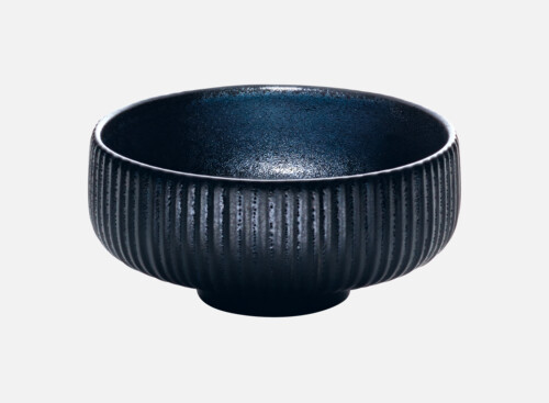 Schüssel rund Relief schwarz/black 16cm/0.71l