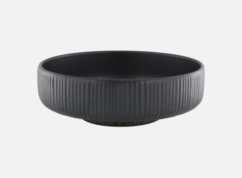 Schüssel rund Relief schwarz/black 21cm/1.46l