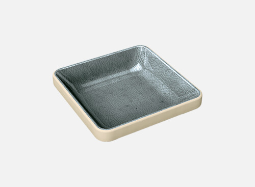 Small dish square stackable grau/grey 9x9cm/0.08l
