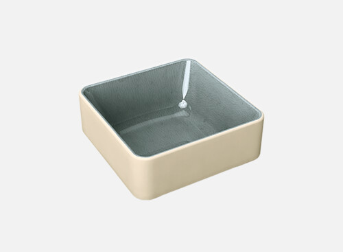 Small dish square stackable grau/grey 9x9cm/0.19l
