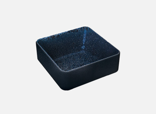Small dish square stackable schwarz/black 9x9cm/0.19l