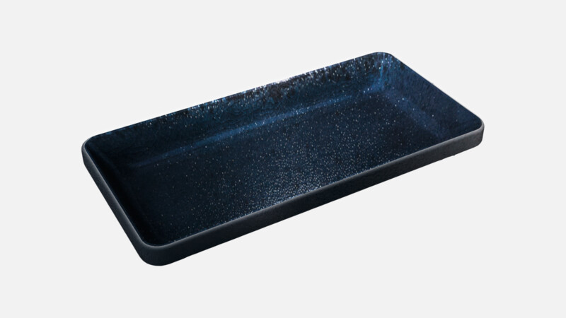 NARA - Schale rechteckig stapelbar - schwarz/black 18x9cm/0.18l