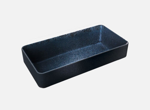 Bowl rectangular stackable schwarz/black 18x9cm/0.42l