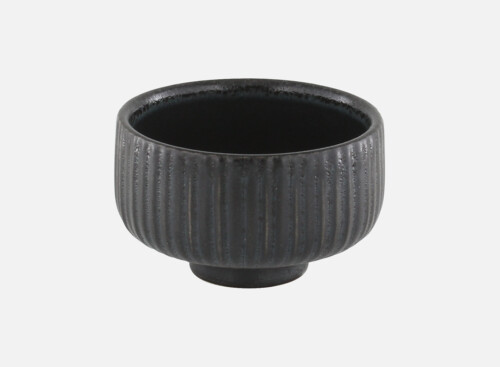 Schälchen rund Relief schwarz/black 8cm/0.12l