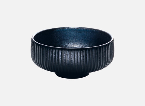 Schälchen rund Relief schwarz/black 8cm/0.12l