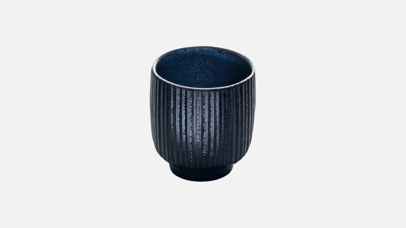 NARA - Obertasse Relief - Espressotasse schwarz/black 0.10l
