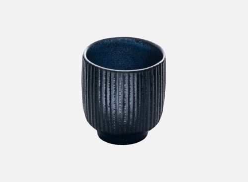 Obertasse Relief schwarz/black 0.10l