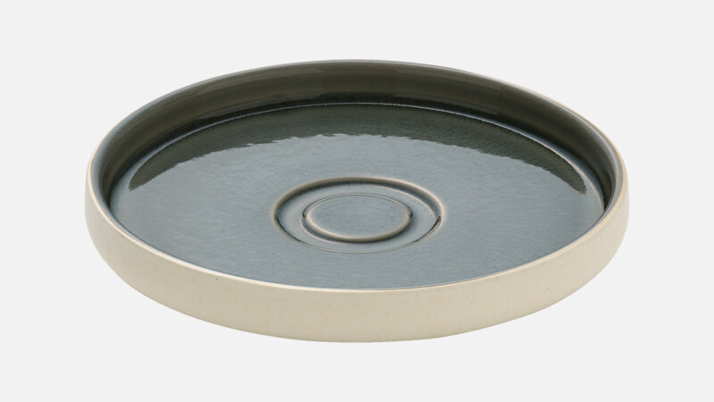 NARA - Untertasse rund - grau/grey 15cm