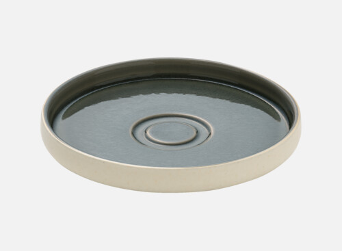 Saucer round grau/grey 15cm