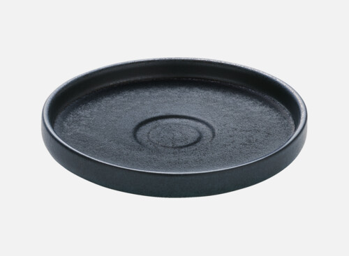 Saucer round schwarz/black 15cm
