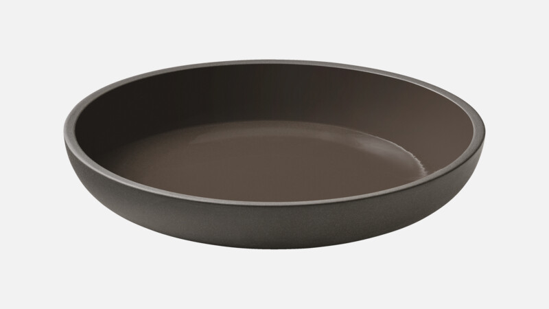 RENEW - Teller tief rund coup - Suppenteller taupe 26cm