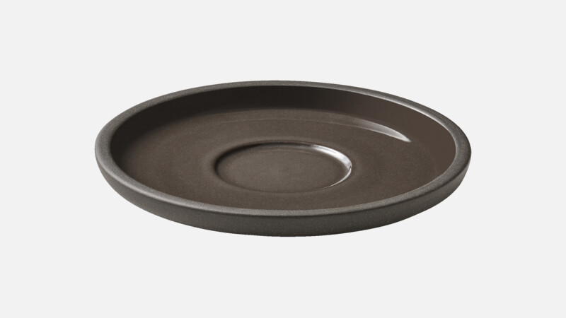 RENEW - Untertasse rund - taupe 14cm