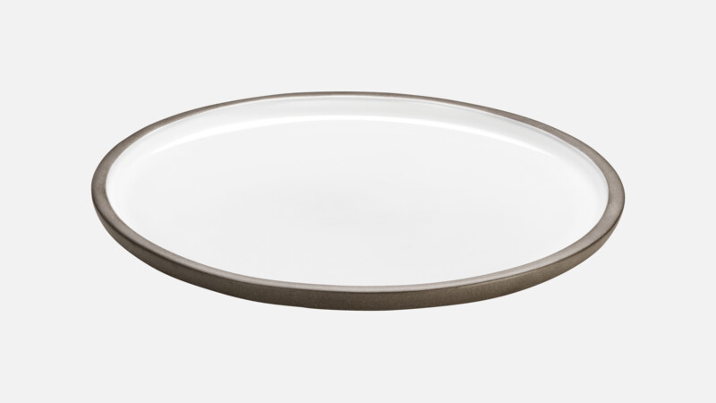 RENEW - Plate flat round coupe - Cake plate weiß/white 22cm