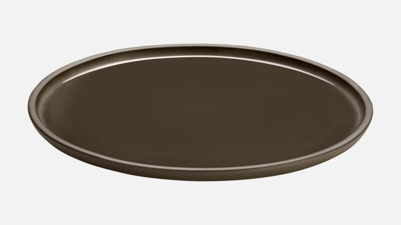 RENEW - Teller flach rund coup - Speiseteller taupe 28cm