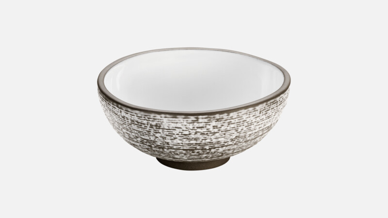 RENEW - Small dish round structure - weiß/white 9cm/0.10l