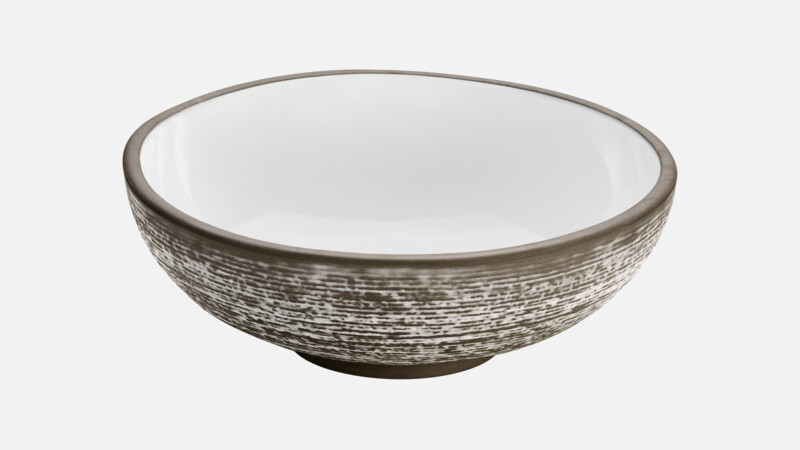 RENEW - Schüssel rund Struktur - weiß/white 21cm/1.15l