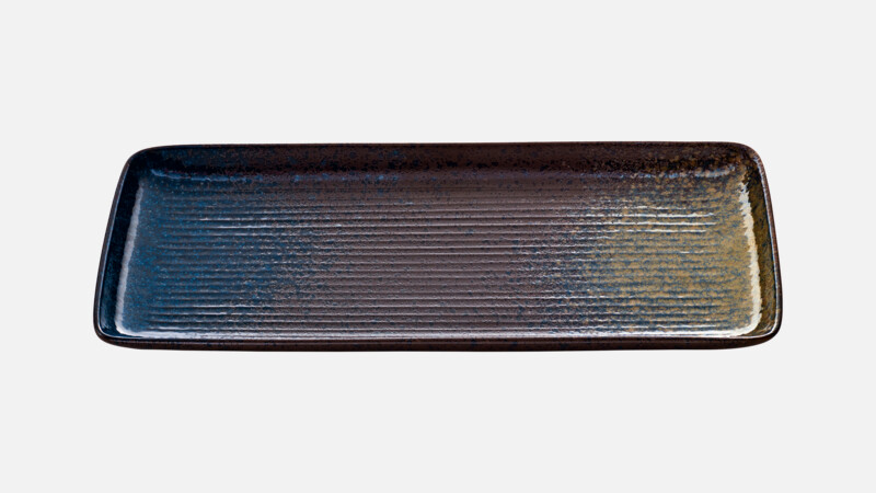 SEA - Platter rectan. embossed - Serving platter 22x10cm