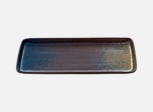 Platter rectan. embossed 22x10cm