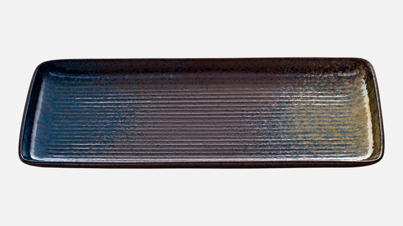 SEA - Platter rectan. embossed - Serving platter 27x12cm