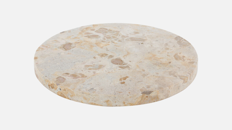 SPOTLIGHTS - Teller flach rund - beige 22cm