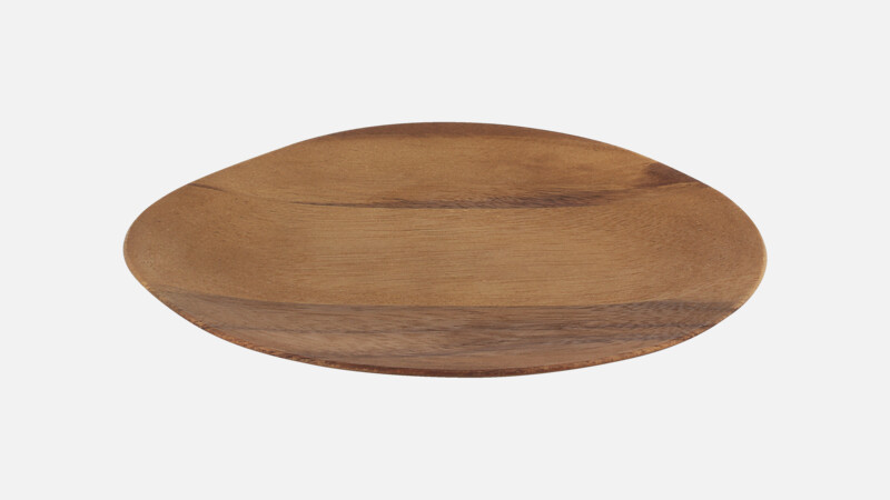 Assiette plate asymétrique