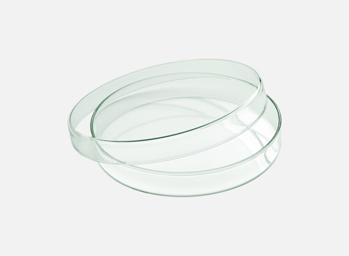 Glas-Schale flach mit Deckel 8cm