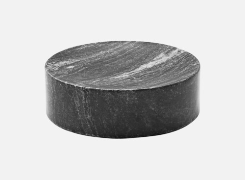 Plateau rund schwarz/black 13cm