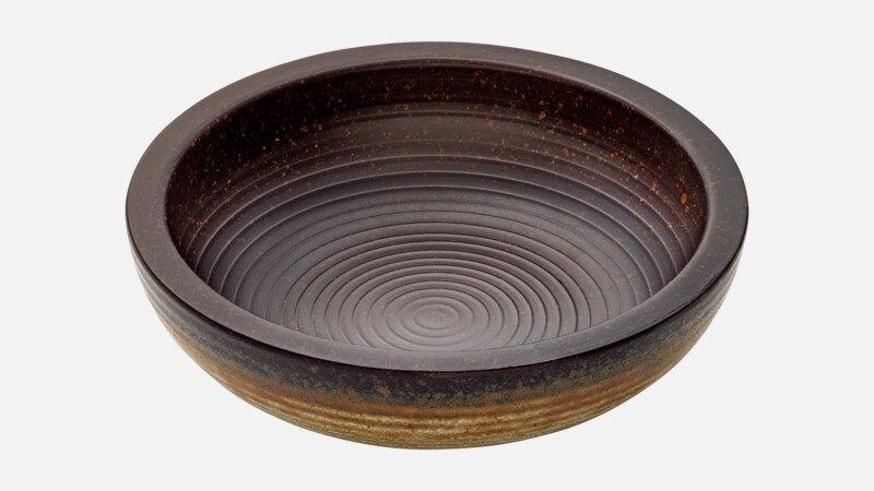 TERRA - Bowl round embossed - 24cm/1.86l