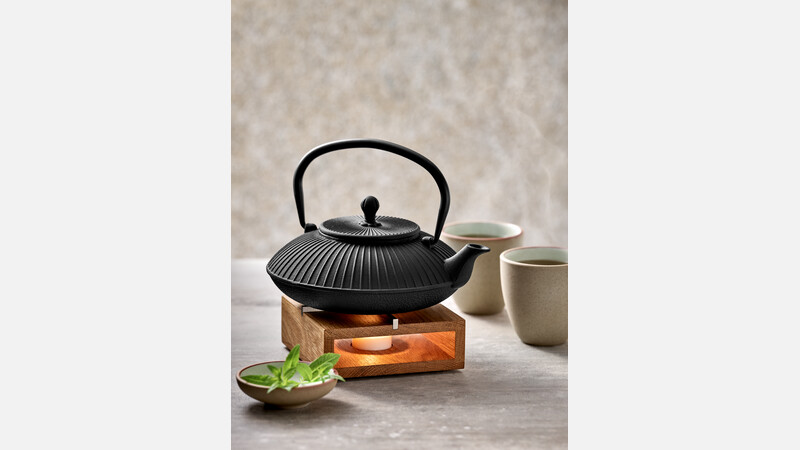 Stövchen/Ceramic Teapot Warmer - Black - Screen Tea, Inc.