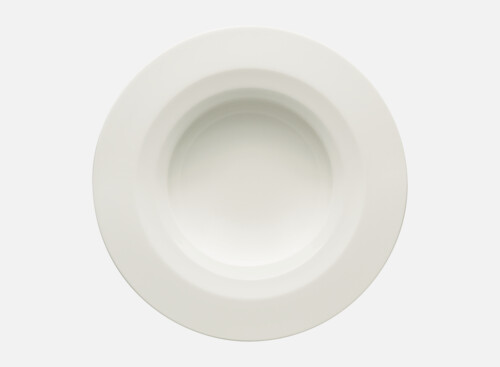 Plate deep round with rim 28cm