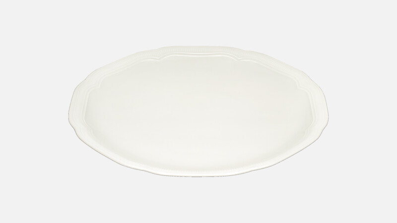 Assiette plate ronde coupe avec relief 15,9 cm