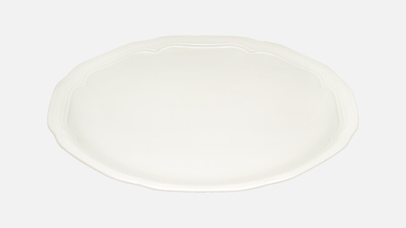 Assiette plate ronde coupe relief 25,9 cm