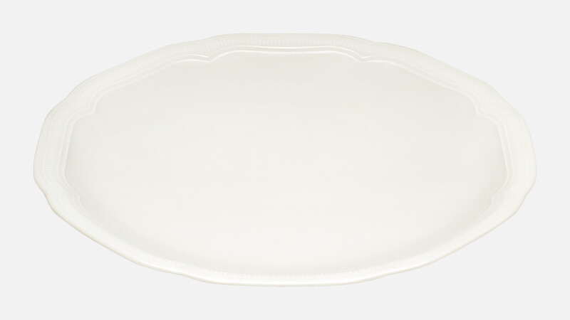 Flacher runder Coupeteller mit Relief 29 cm