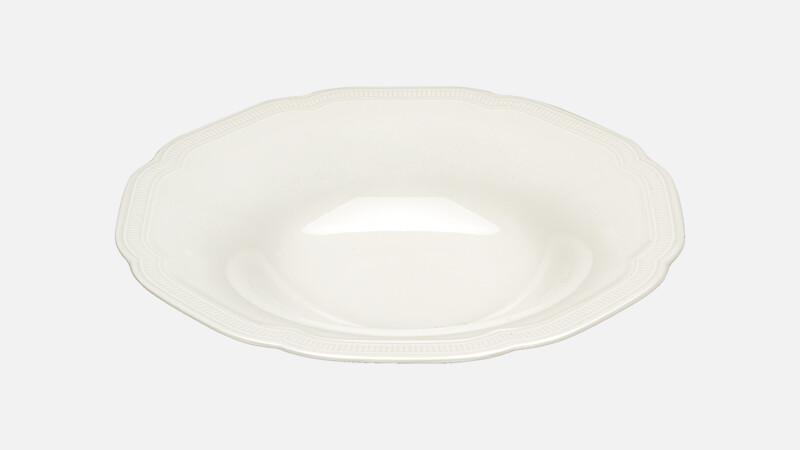 Assiette creuse ronde coupe embossée 20 cm