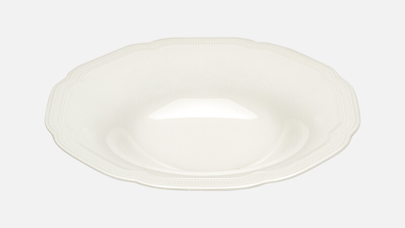 Tiefe runde Coupeteller mit Relief 24,1 cm