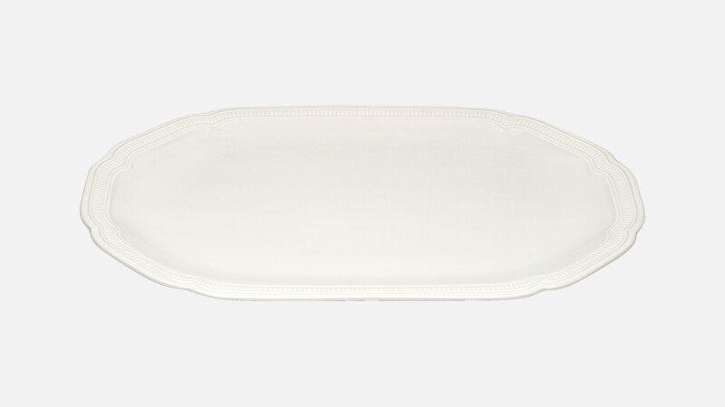 Plat ovale coupe embossé