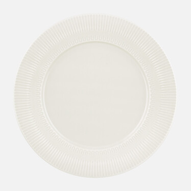 Teller flach rund Fahne Relief 28cm