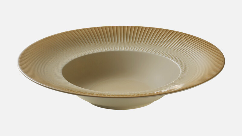 DELIGHT VIBES - Teller tief rund Fahne Relief - Pastateller 28cm