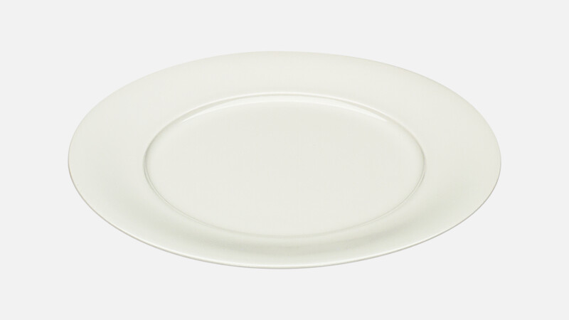 Assiette plate ronde avec rebord 23,3 cm