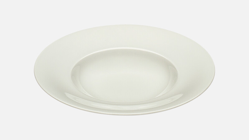 Plate deep round with rim 20 cm