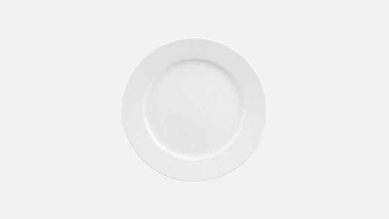Assiette plate ronde avec rebord 16,1 cm
