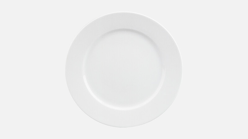 Flacher runder Teller mit Rand 26,8 cm