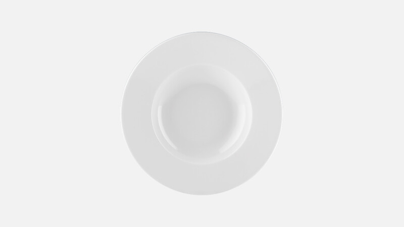 Assiette creuse ronde avec bord 20,3 cm